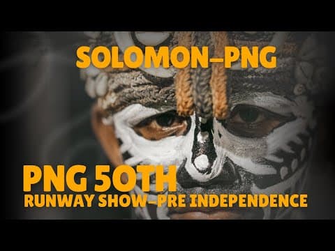 Solomon Islands Papua new guinea community pre independence | runway show 2025 Honiara