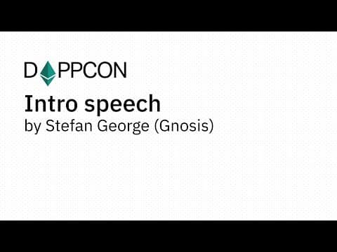 Intro speech by Stefan George (Gnosis)
