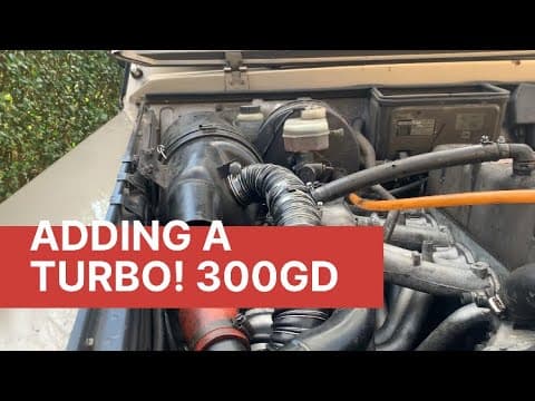 Fitting a turbocharger to a W460 300 GD