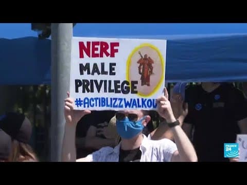 International coverage of the walkout