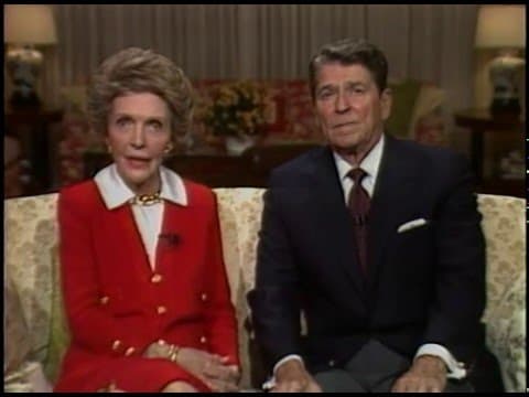 The Reagans Address the Nation on Drug Abuse (1986)