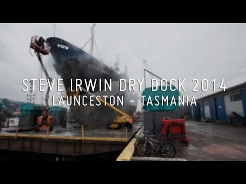 Steve Irwin Dry Dock 2014 at Launceston, Tasmania