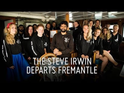 Steve Irwin Departs Fremantle Today on Operation Icefish 2015-16