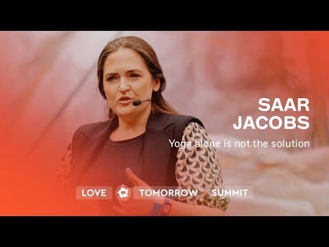 Saar Jacobs: Yoga alone is not the solution (hosted by In4Care)