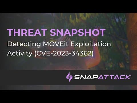 Detecting the MOVEit exploitation