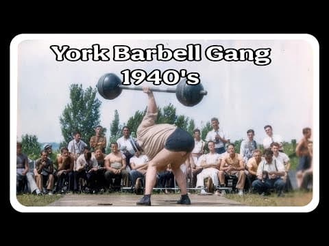 York Barbell Gang 1940's - Grimek, Hoffman,  Bacon, Terpak, Terlazzo, Batchell Vintage Weightlifters