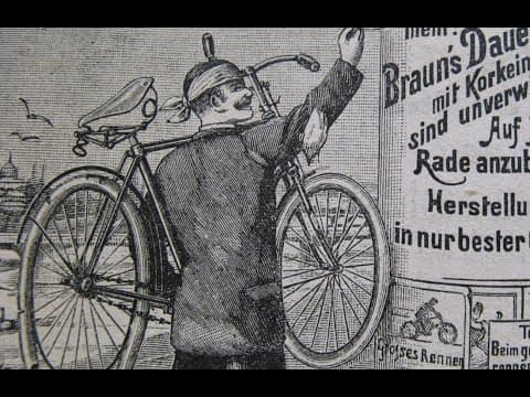 Antique Bicycle Ads 1896. Cycling Advertisements from Germany During the 1890's Bike Boom.