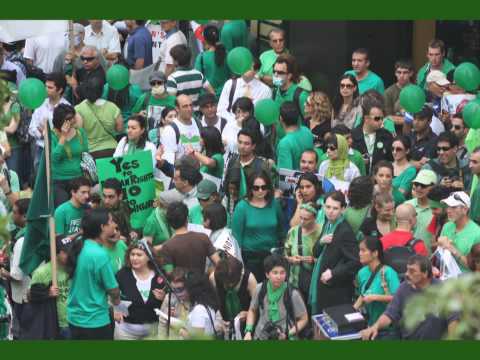 No to Ahmadinejad protest New York Sept 23-24 "NY Goes Green"