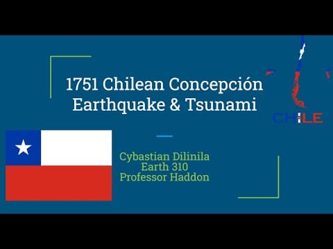 The 1751 Concepción earthquake