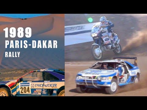 Paris Dakar Rally 1989 Prologue | Ari Vatanen rolls the Peugeot 405 T16