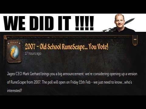 The campaign to bring back 2007 RuneScape
