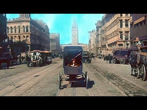 San Francisco 1906 (New Version) in Color [VFX,60fps, Remastered] w/soun