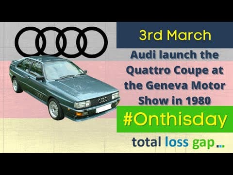 On this day 3rd March 1980 - Audi reveal the Quattro Coupe at the Geneva Motor Show