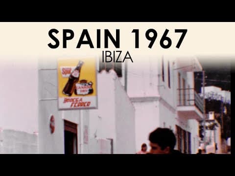 Spain 1960s, archival footage of Ibiza