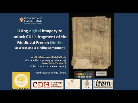The Merlin fragment rediscovered at Cambridge