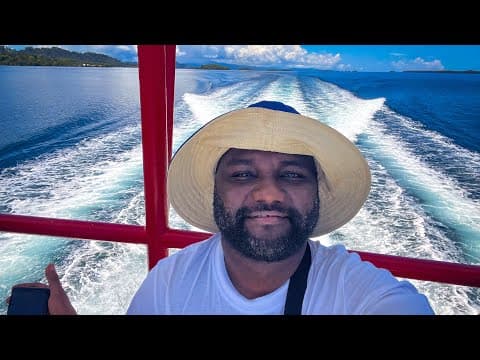 11 Hours On A Fast Ferry From Honiara to Ughele (Rendova). Solomon Islands