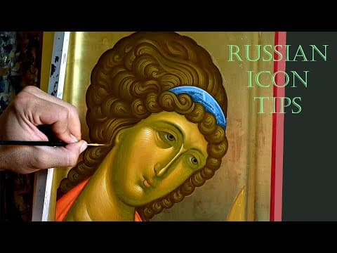 Painting After Rublev's Archangel