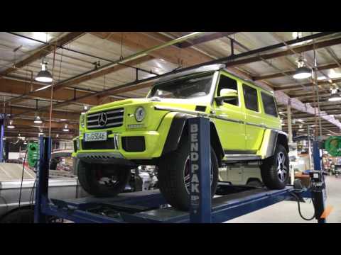 What is underneath the Mercedes G 500 4x4 squared