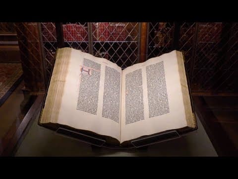 The Gutenberg Bible at the Morgan Library