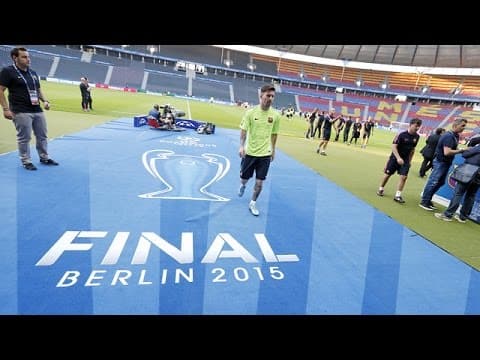 Champions League Final: FC Barcelona training session in Berlin
