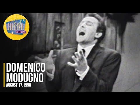 Domenico Modugno sings Volare on The Ed Sullivan Show