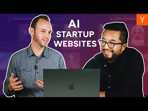 Critiquing AI Startup Websites with YC President