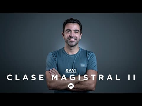Clase Magistral: Xavi Hernández, táctica, FC Barcelona, Tercer Hombre, Pep Guardiola