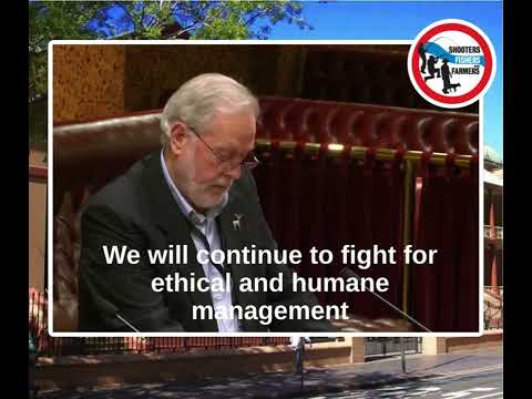Robert Borsak MLC: "Proposed aerial shooting of brumbies in Kosciuszko National Park" Report Debate