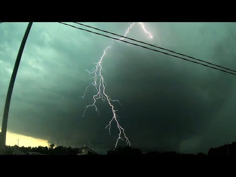 Volcanic and storm lightning shows