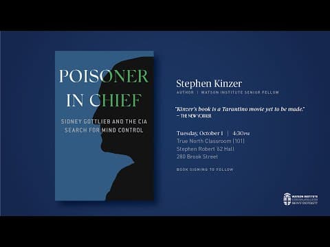 Poisoner in Chief: Sidney Gottlieb and the CIA's Search for Mind Control