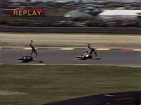 1990 WGP 500cc Doohan and Chili's crash
