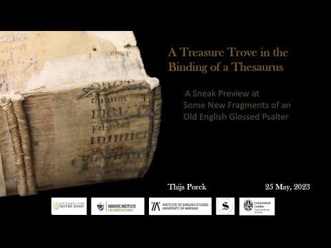 The Alkmaar Old English fragments