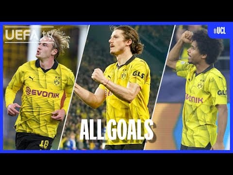 Dortmund's goals on the road to the 2024 Champions League final