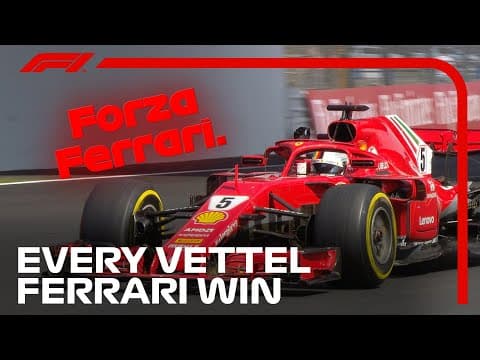 All Sebastian Vettel's Ferrari Wins - Team Radio Best Bits!