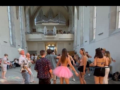 Raver church service at the Wasserkirche, 2024