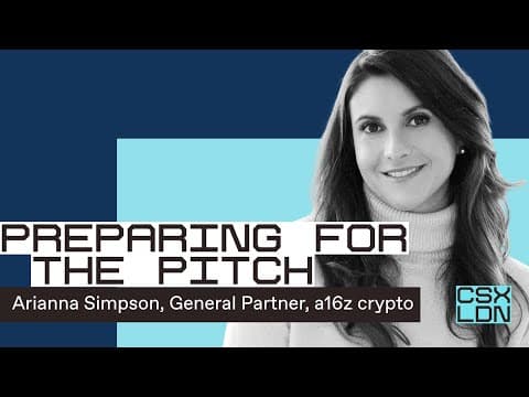 Preparing for the Pitch with Arianna Simpson