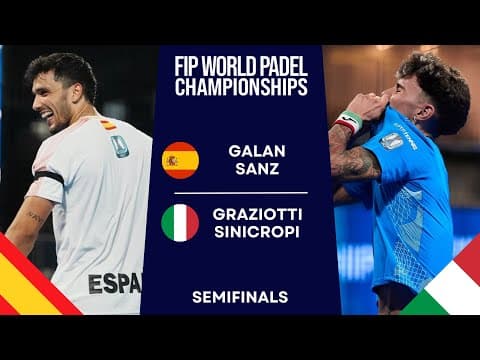 NO CHANCE! | Galan/Sanz VS Graziotti/Sinicropi | WORLD PADEL CHAMPIONSHIPS 2024 | Highl…