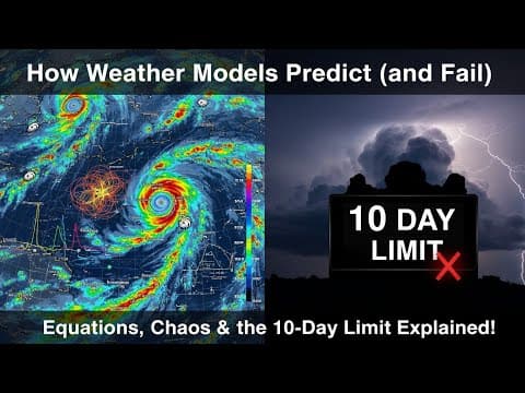 How Weather Models Predict (and Fail): Equations, Chaos & the 10-Day Limit Explained!