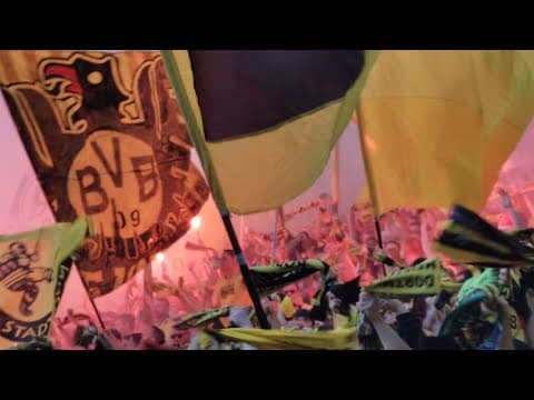 Südtribüne warm-up before the 2023 title decider
