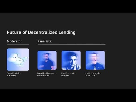Future of Decentralized Lending
