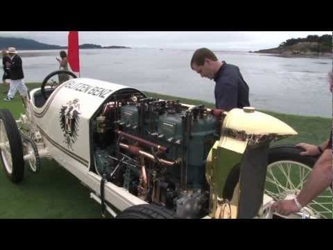 Starting the 1909 Blitzen-Benz, UNEDITED, @ Pebble Beach Concours d'Elegance
