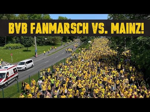 Fan march and team bus arrival before the 2023 final day
