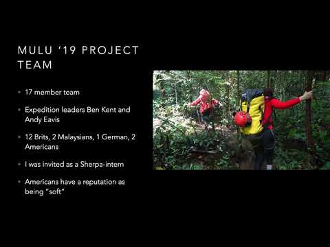 The Mulu caves expedition of 2019