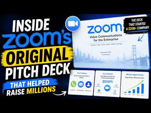 Inside Zoom's Original Pitch Deck That Helped Raise Millions