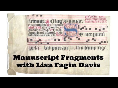 Medieval manuscript fragments