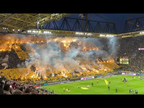 Südtribüne choreography, BVB v Bayern München