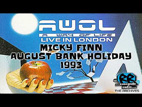 ๐ด Mickey Finn | AWOL | Live at The Paradise Club, Islington | August Bank Holiday 1993 | JUNGLE RAVE