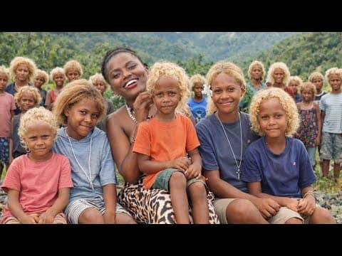 The Naturally Blonde Black People of Solomon Islands 🇸🇧