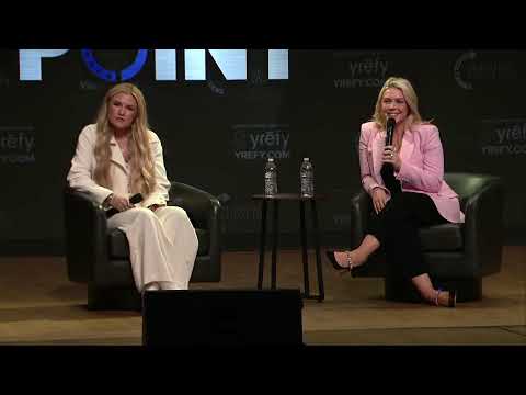 Erika Kirk and Karoline Leavitt at George Washington University