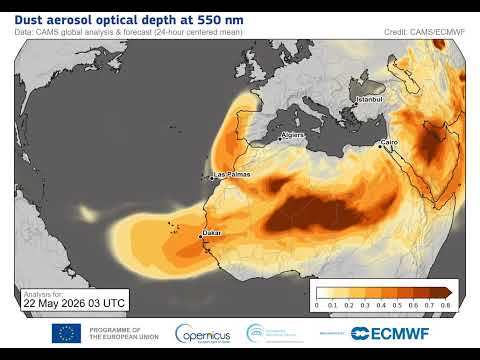 Saharan dust plumes